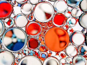 Full frame shot of bubbles in water