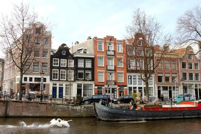 Canal along buildings