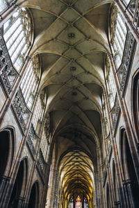 Low angle view of ceiling of building