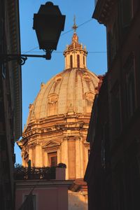 Low angle view of cathedral against clear sky