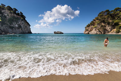 Scenic view of sea against sky