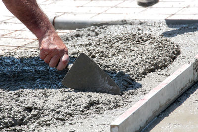 Man working at construction site