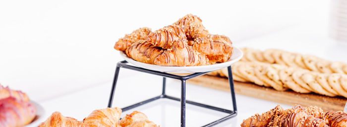 Close-up of food on table