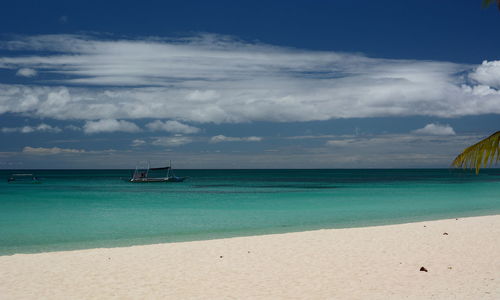 Tropical landscape. white beach. boracay. western visayas. philippines