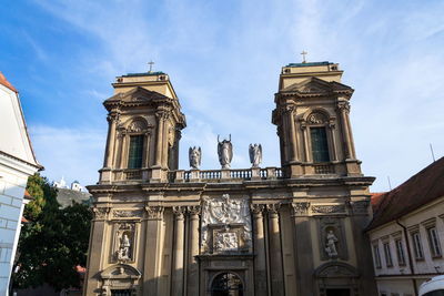 Low angle view of historic building against sky