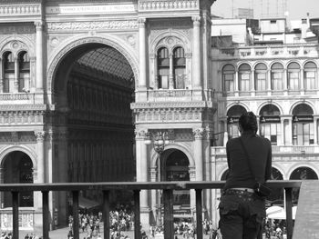 Man standing in a building