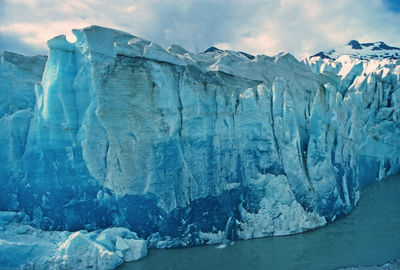 The face of the mendenhall glacier in alaska