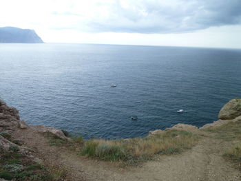 Scenic view of sea against sky