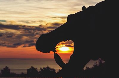 Scenic view of sky at sunset
