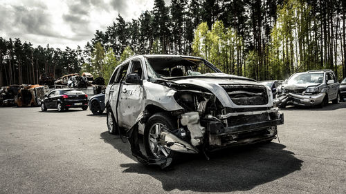 Car on road