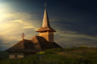 Traditional building against sky