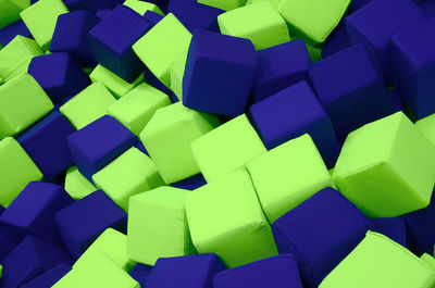 Full frame shot of foam cubes