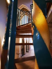 Low angle view of staircase in building