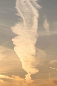 Aerial view of clouds in sky during sunset