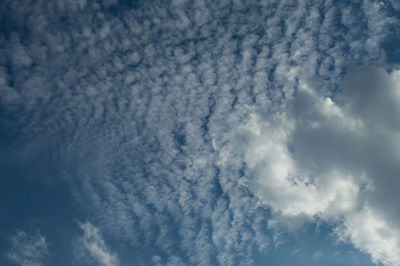 Low angle view of clouds in sky