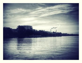 Reflection of clouds in water