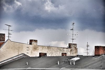 Built structure against cloudy sky