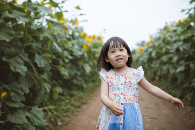 Portrait of a smiling girl