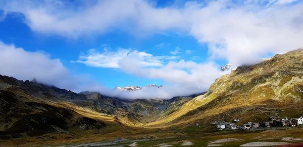 Panoramic view of landscape against sky