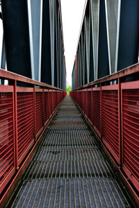 Footbridge in city