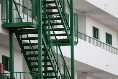 Low angle view of staircase in building