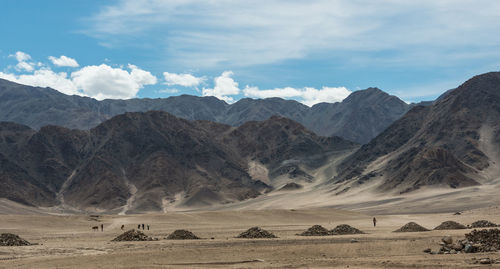 Scenic view of desert against sky