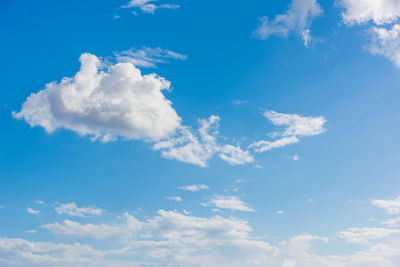 Low angle view of clouds in sky