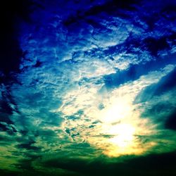 Low angle view of cloudy sky