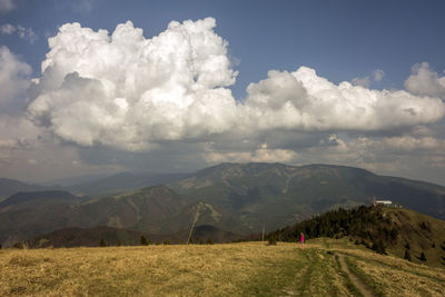 Panoramic view of landscape against sky