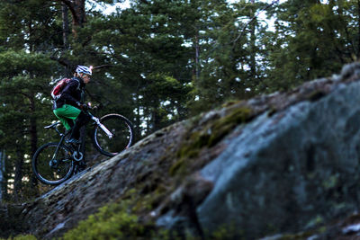 Woman cycling