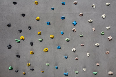 Full frame shot of climbing wall