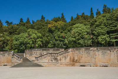 Gardens of the fountain at the city center of nimes, in the french provence.