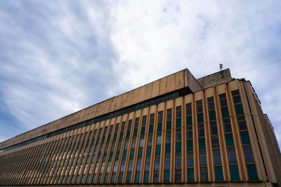 Low angle view of building against sky