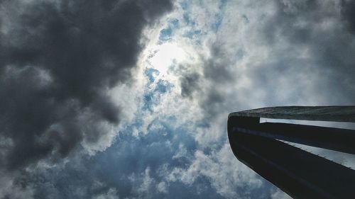 Low angle view of cloudy sky