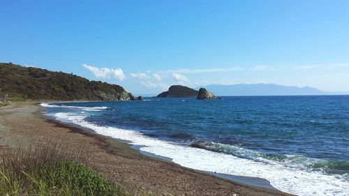 Scenic view of sea against sky