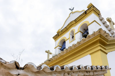 Low angle view of traditional building against sky