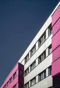 Low angle view of building against clear sky