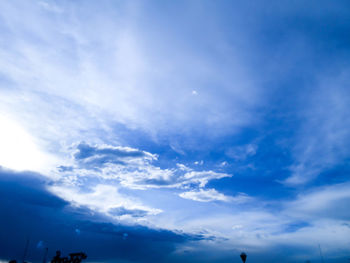 Low angle view of cloudy sky