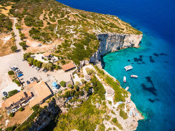 Aerial view of beach