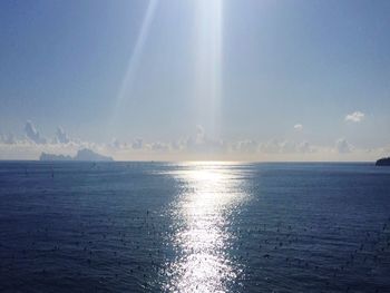 Panoramic view of sea against sky