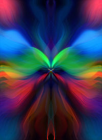 Full frame shot of multi colored light painting