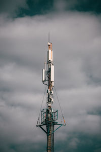 Communications tower against sky