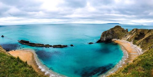 Panoramic view of sea against sky