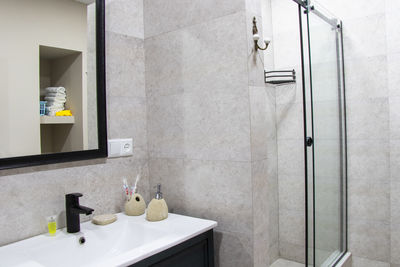 Bathroom design in apartment house