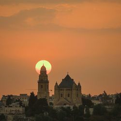 City at sunset