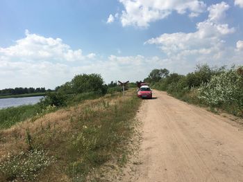 Country road passing through landscape