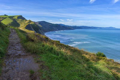 Scenic view of sea against sky