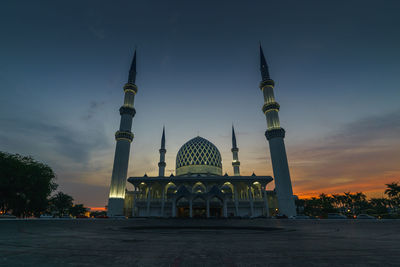 View of building against sky during sunset