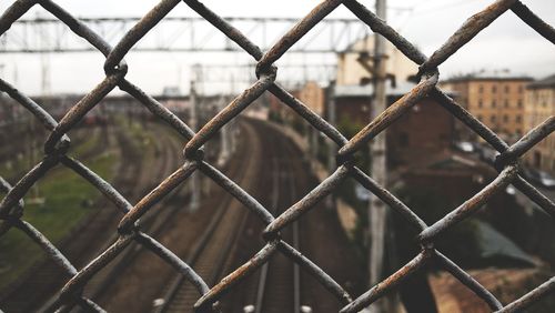 Close-up of chainlink fence