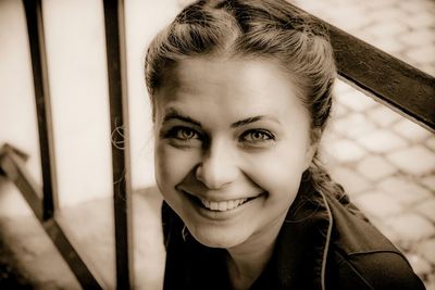 Close-up portrait of young woman